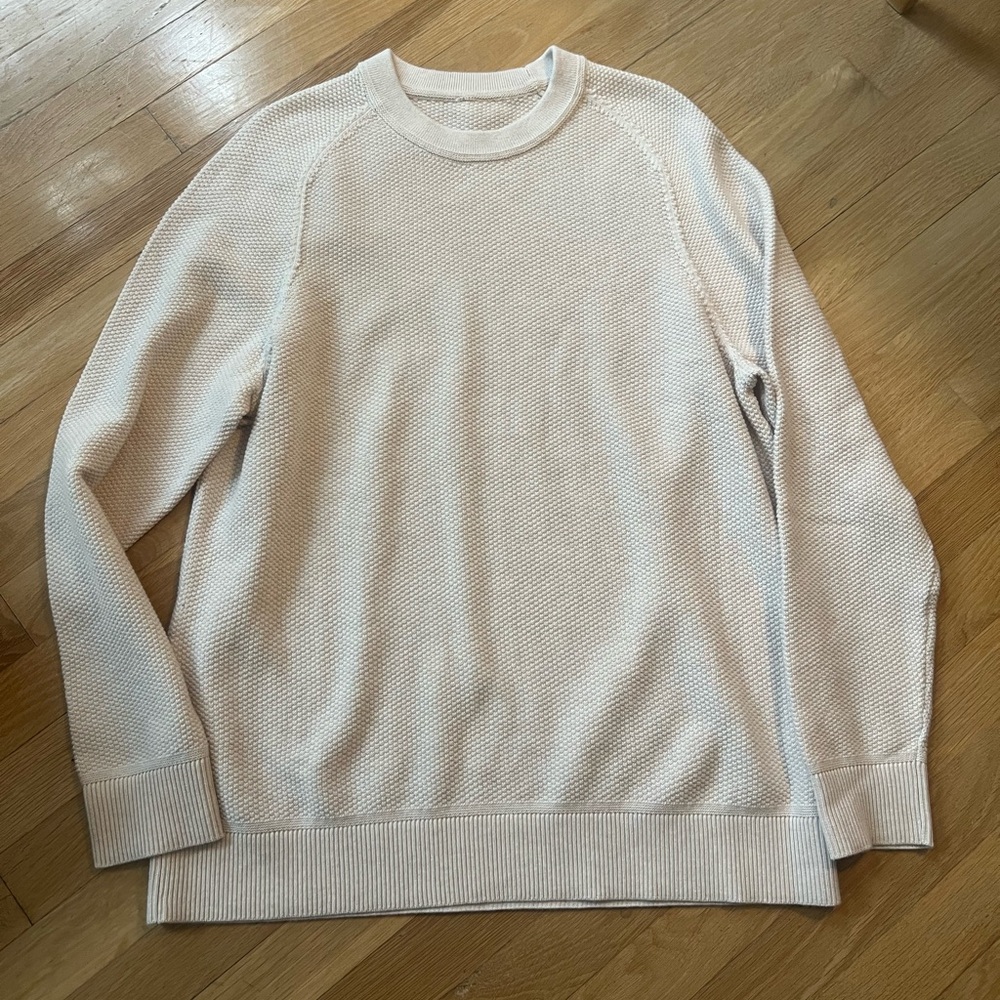 Lululemon men’s sweater ivory size L never worn